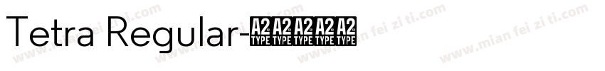 Tetra Regular字体转换